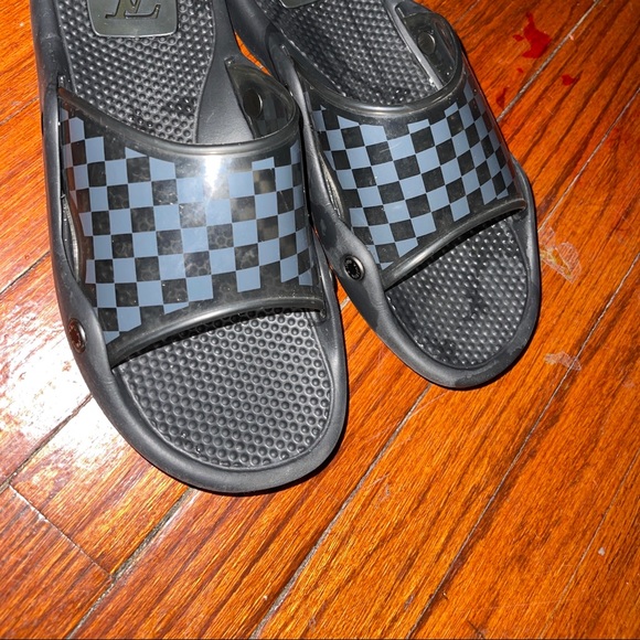 Authentic Louis Vuitton Damier spa shoes men sz 8 - Picture 1 of 5